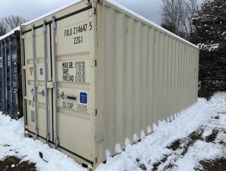 20 x 8 x 8.5 New Beige Shipping / Storage Container