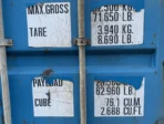 40 x 8 x 9.5 High Cube used shipping container