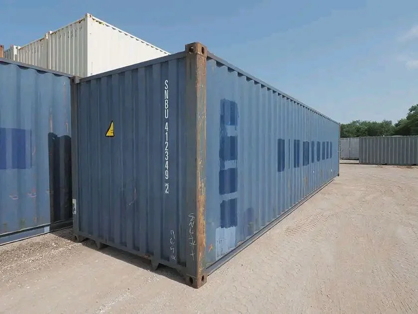 40FT SHIPPING CONTAINER BLUE RAL 5013